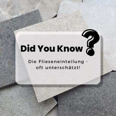 Verlegeplanung - die Flieseneinteilung