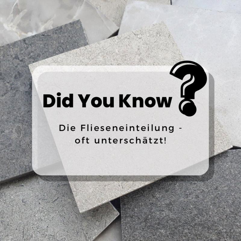 Verlegeplanung - die Flieseneinteilung